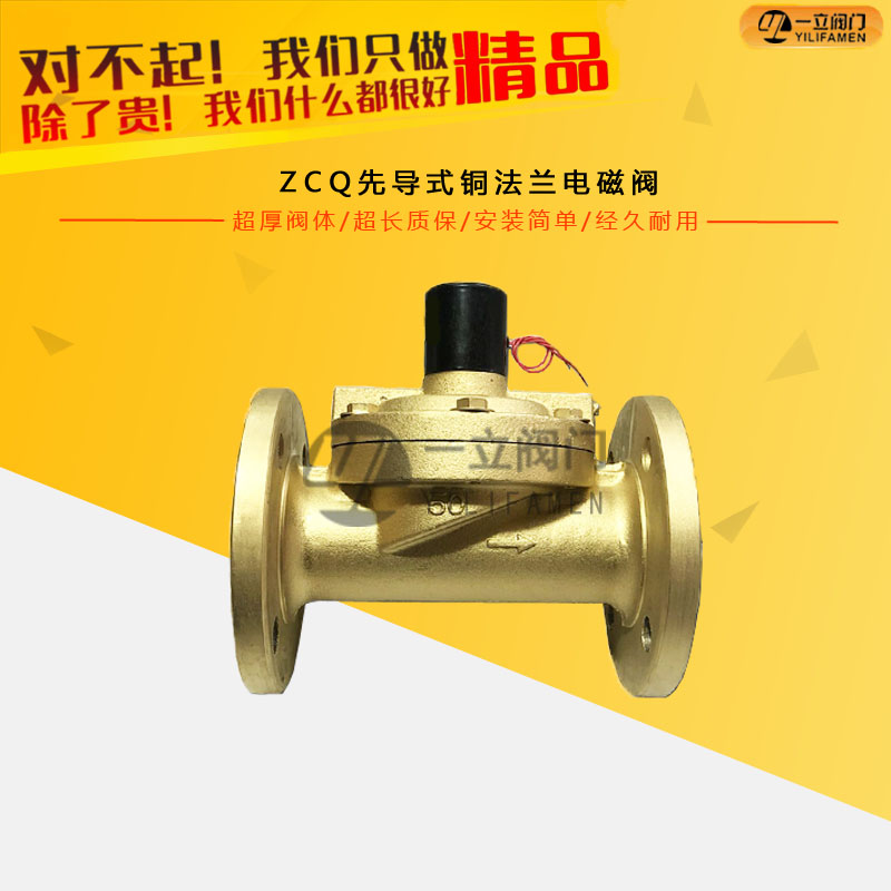 ZCQ先导式铜法兰电磁阀